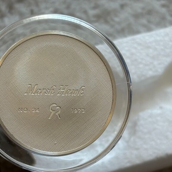 1973 Franklin Mint Robert Bird Marsh Hawk 2 Ounce .925 Sterling Medal Coin - Picture 4 of 11